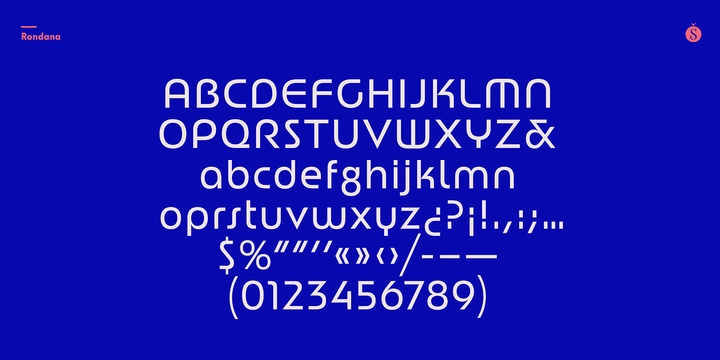 Example font Rondana #3